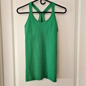 Lululemon Ebb to Street Tank in Heathered Green Bean